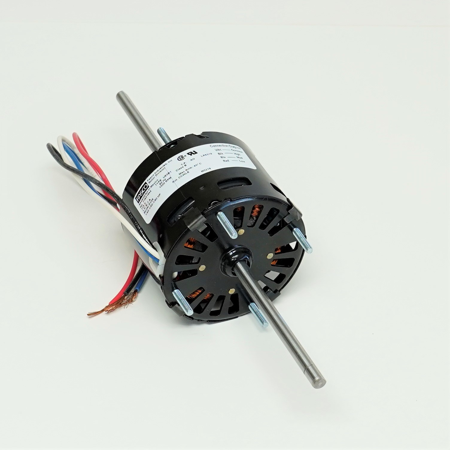 Fasco D128 3.3″ Diameter Electric Motor 115 Volts 1500 RPM 3 Speed