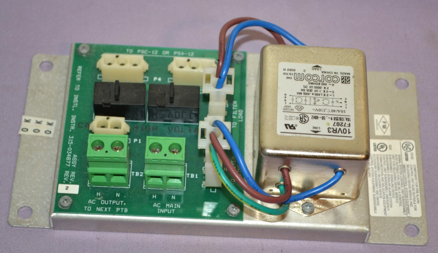 Siemens Corcom 10VR3 F7207 RFI Power Line Filter 10 AMP 120/250V — New Other