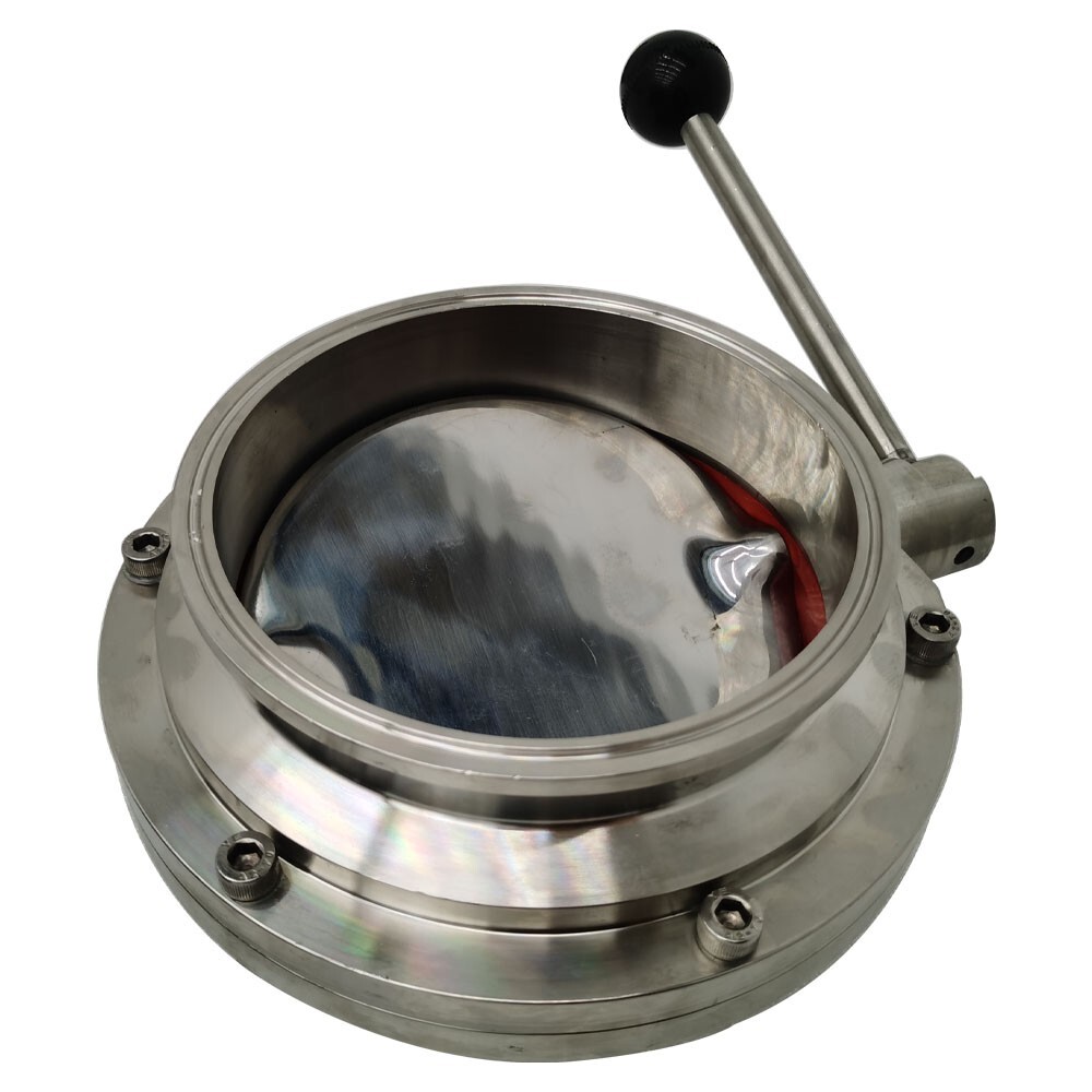 Sanitary Butterfly Valve 6Inch Tri Clamp Clover Tri Clamp Valve with Pull Handle