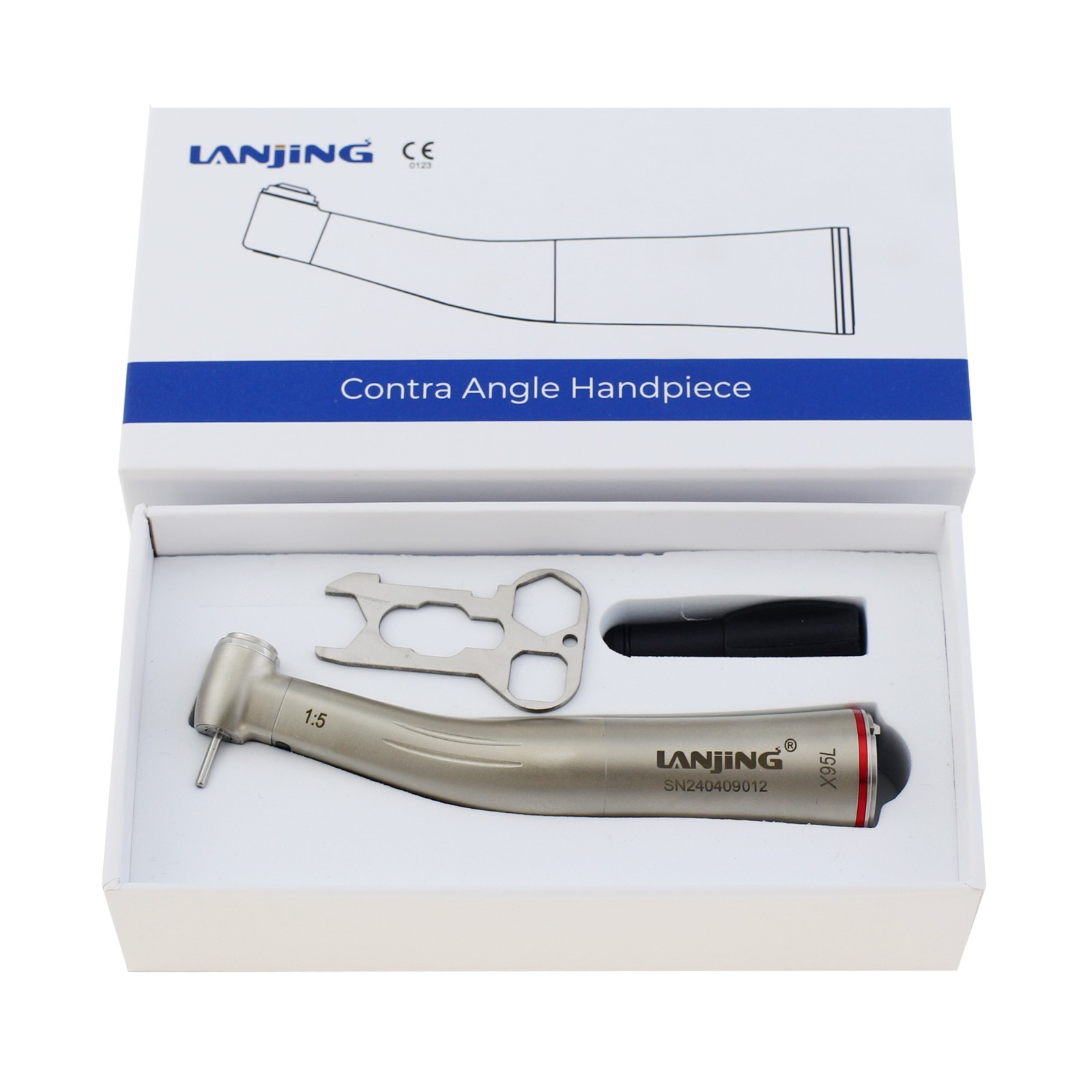 Dental Electric Handpiece High Speed 1:5 Contra Angle Fiber Optic NSK KaVo M25L