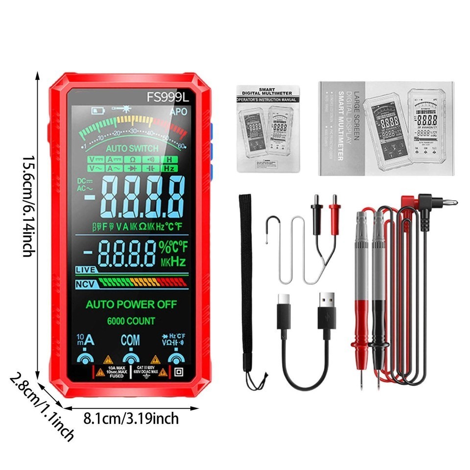 Intelligent Fully Automatic True Rms 6000 Count Digital Voltmeter