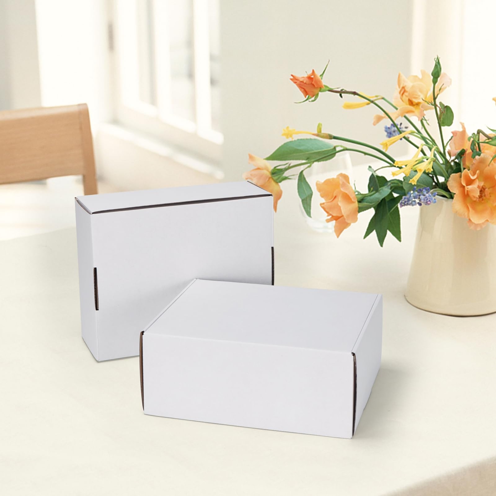 HORLIMER 10x8x4 inches Shipping Boxes Set of 20, White 10″ x 8″ x 4″,