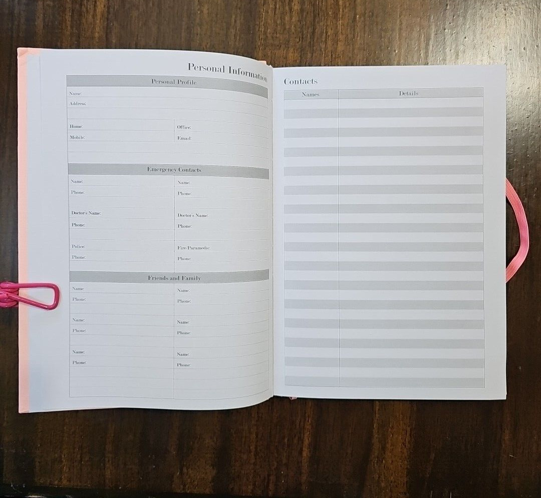 Planner 2024 Jul to 2025 Jun Daily Weekly Tabbed Peach Hardbound 6″x8.5″ Book