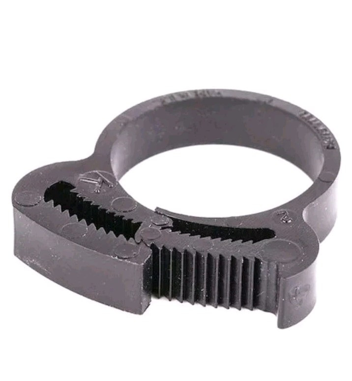 Nylon Snap-Hose Clamp HC-F-PA66-Bk ,Black,0.59-.69″ Id, .28 W, Pk50