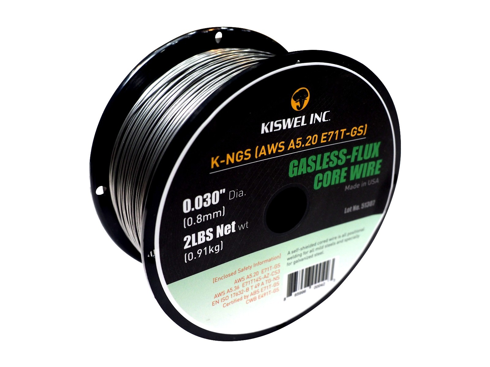 (Made in USA) E71T-GS .030 in. Dia 2lb Gasless-Flux Core Wire Welding (2 Rolls)