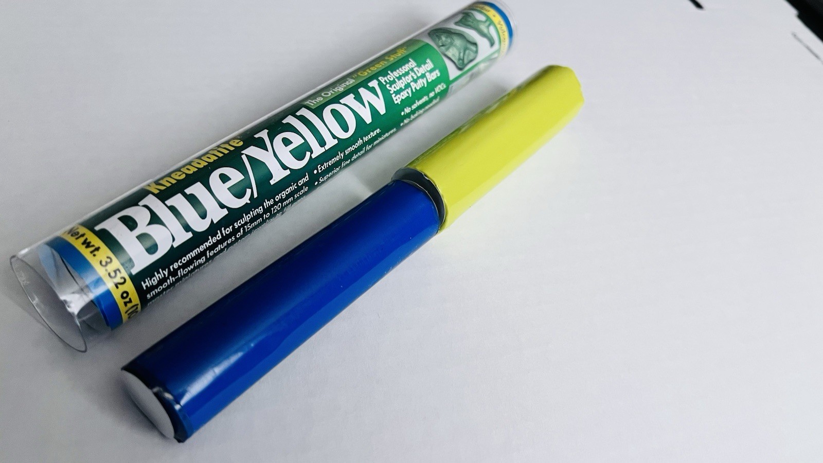 «Green Stuff» Blue/Yellow Epoxy Putty Stick 7″ By Polymeric Systems