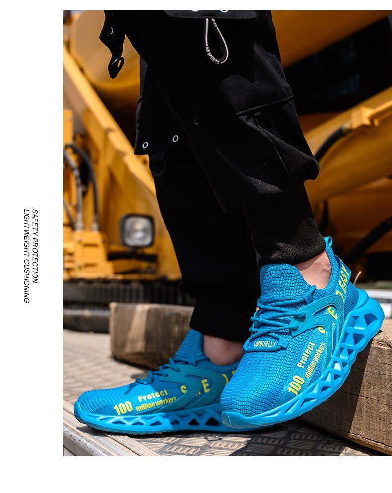 Safety Shoes Mens Work Shoes Steel Toe Cap Lightweight Walking Protective Shoes 311