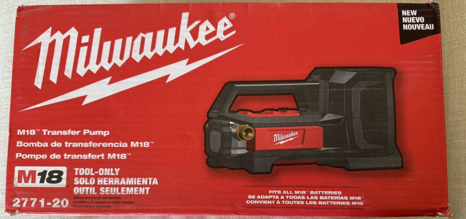 Milwaukee 2771-20 M18 M18 Cordless Portable Water Transfer Pump Bare Tool
