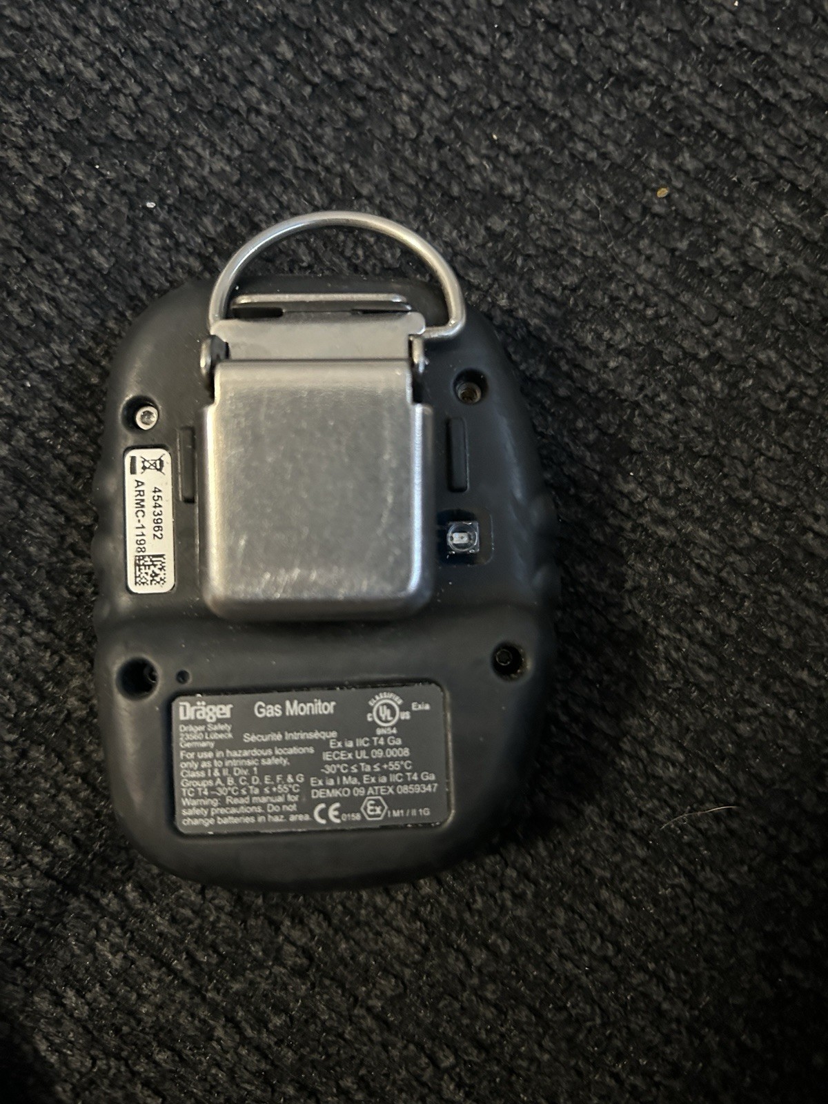 Dräger Pac 5500 Single Gas Detector personal CO carbon monoxide, Device Only