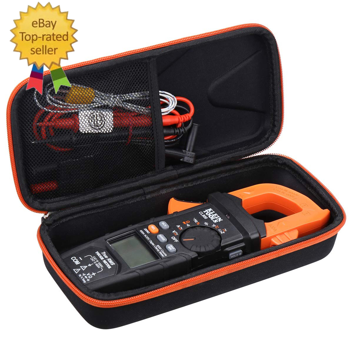 Case Compatible with Klein Tools CL800 CL810 CL700 CL600 Digital Clamp Meter, Po