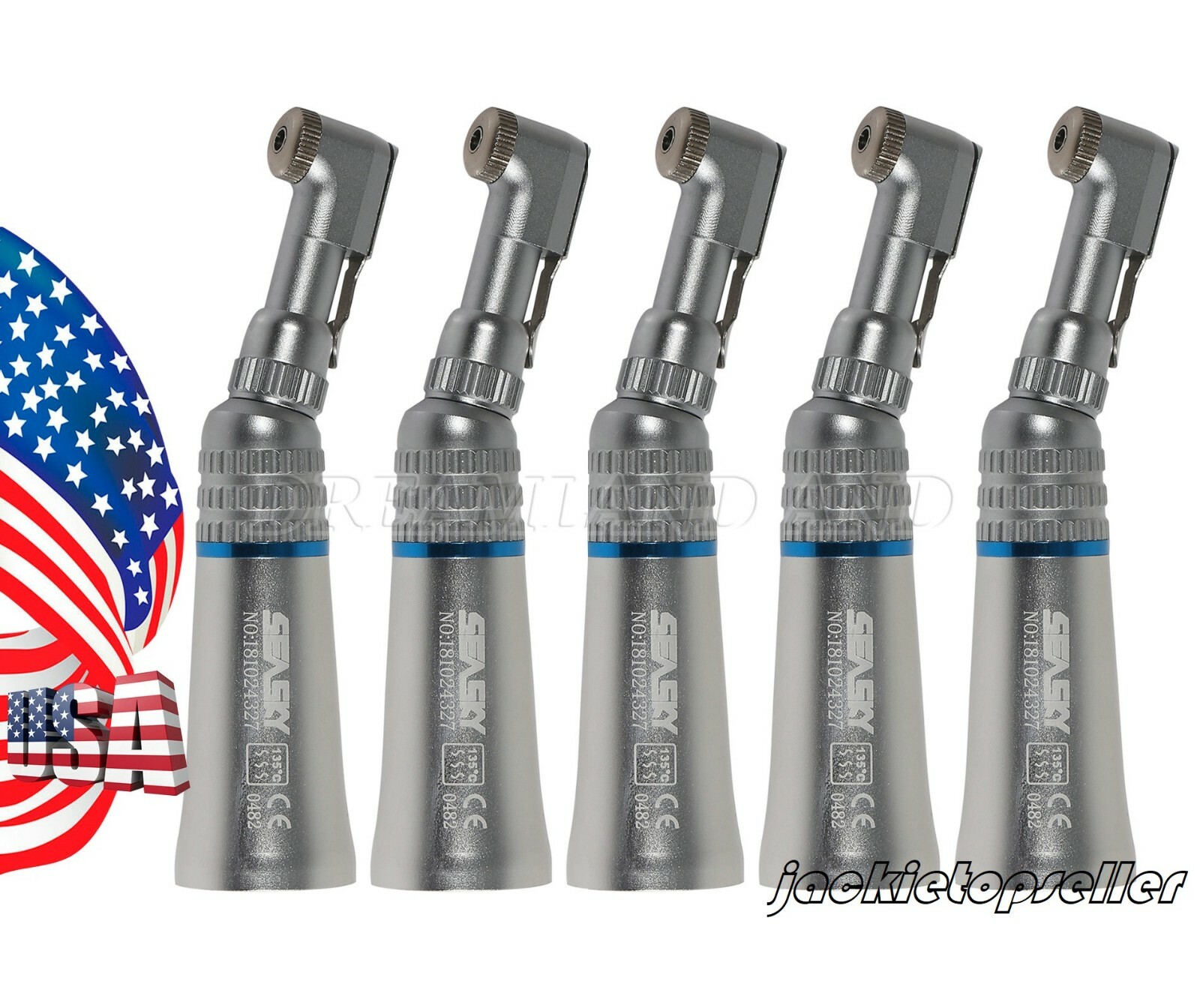 NSK Style Dental Slow Speed Handpiece Contra Angle Latch Head E-type Attach Qa