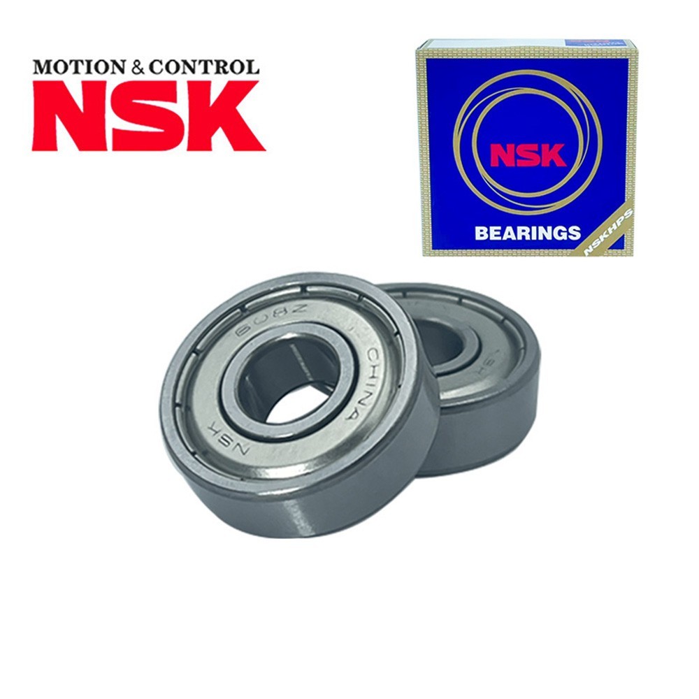 8Pcs NSK 608-ZZ Double Rubber Sealed Ball Bearings 8x22x7mm