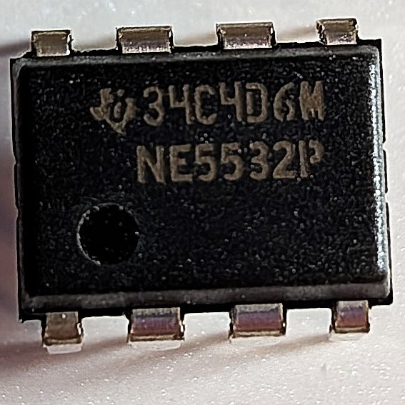 NE5532P Audio Grade Low Noise Dual Opamp 4 PCS | DIP-8 IC | TEXAS INST. US Ship