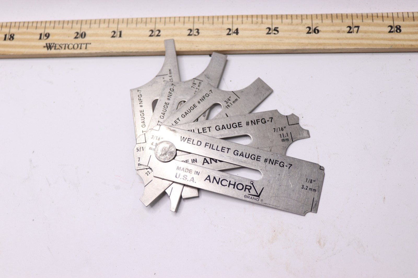 Anchor âWeld Fillet-Gauge Set NFG-7