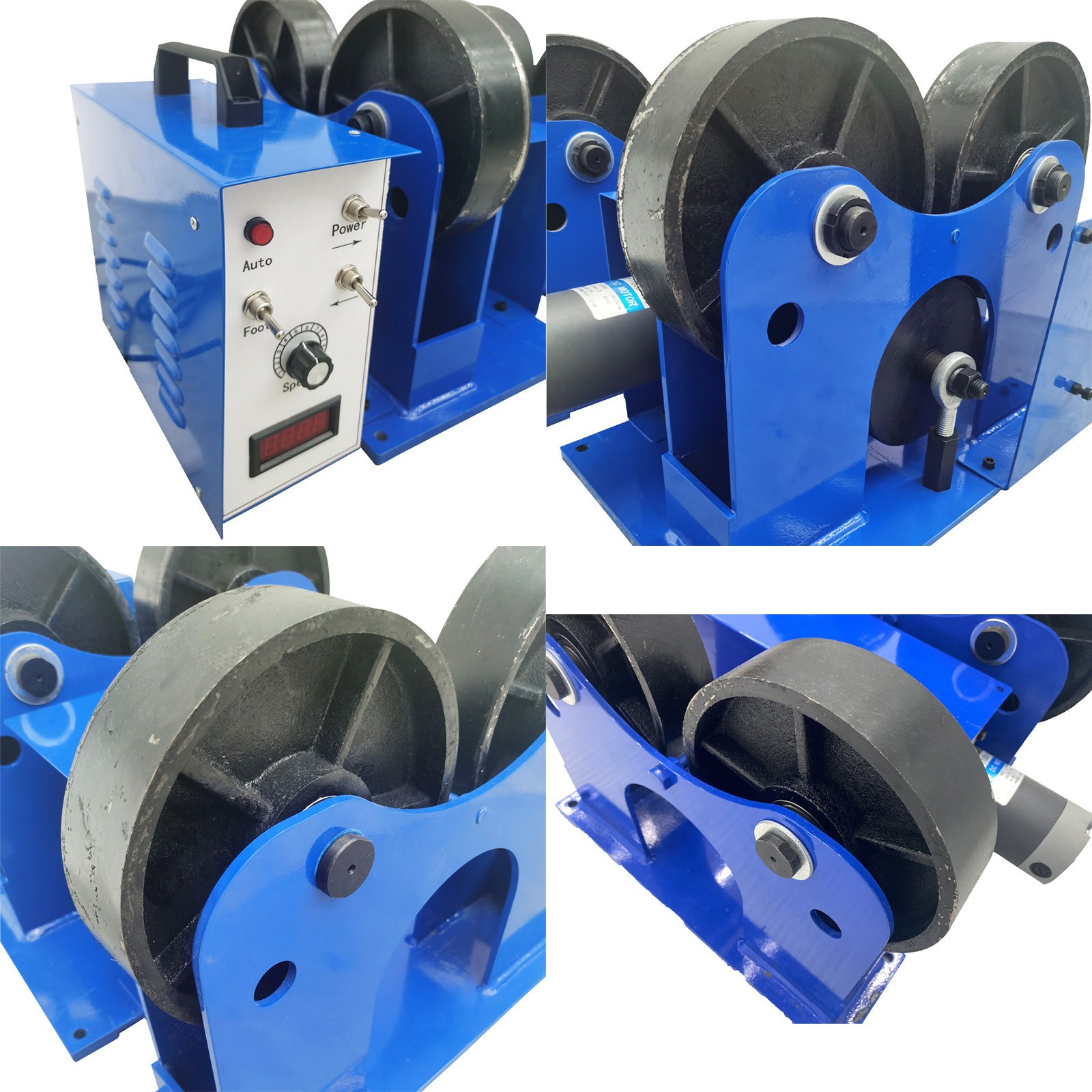 1T Welding Positioner Rotator Iron Roller Welding Pipe Turning Roll Control Box