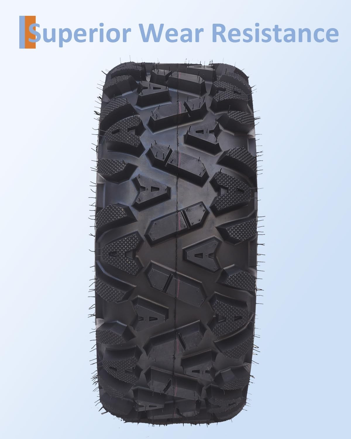 2x 24×8-12 6PR Tubeless ATV UTV All-Terrain Tires Heavy Duty Puncture Resistant