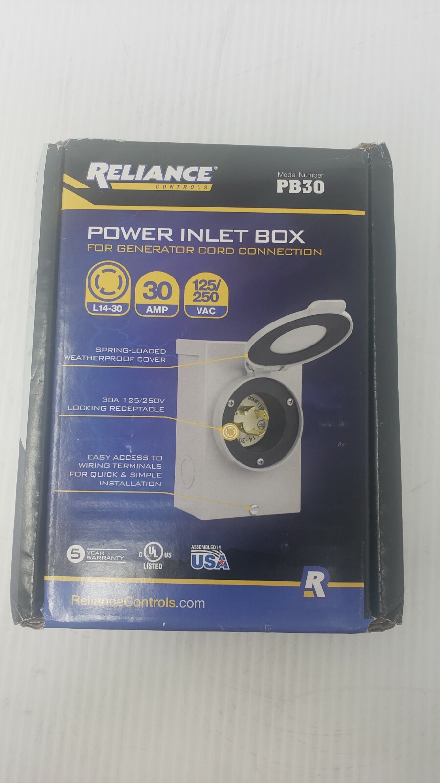 Reliance Controls Generator PB30 30-Amp SEE DESCRIPTION