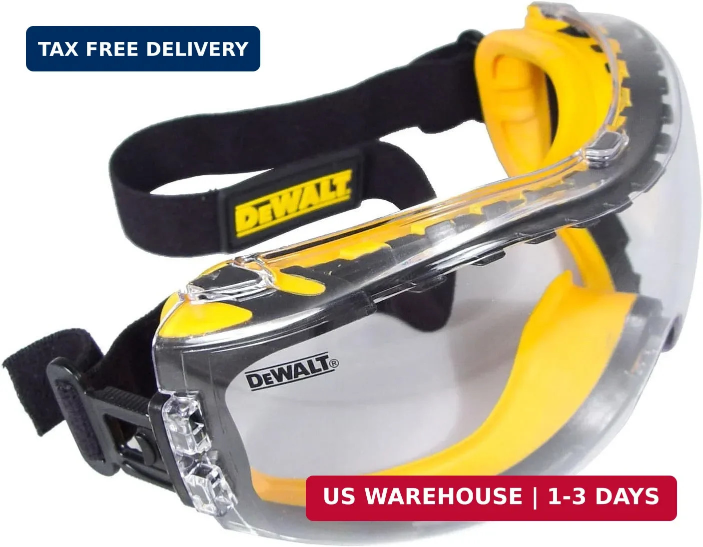 Dewalt DPG82 Concealer Anti-Fog Dual Mold Safety Goggle – 1 Pair