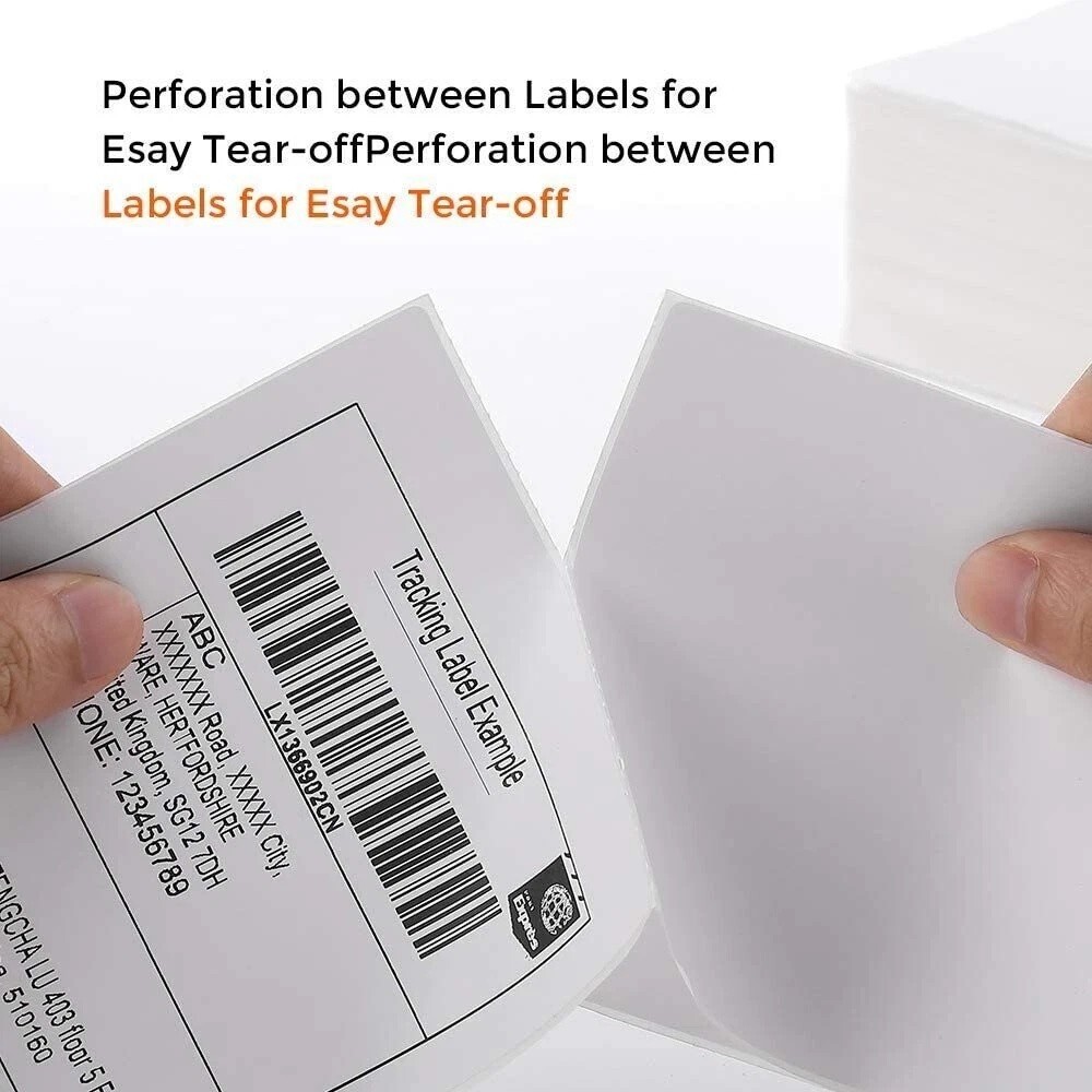 1000 4 X 6 Direct Thermal Fanfolded Labels 1 000 Labels per Fanfold Stack