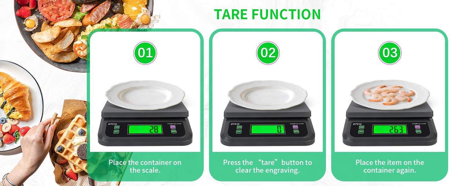 Commercial Food Scales 66LB 30Kg Large Digital Kitchen Scale for Baking Deli M