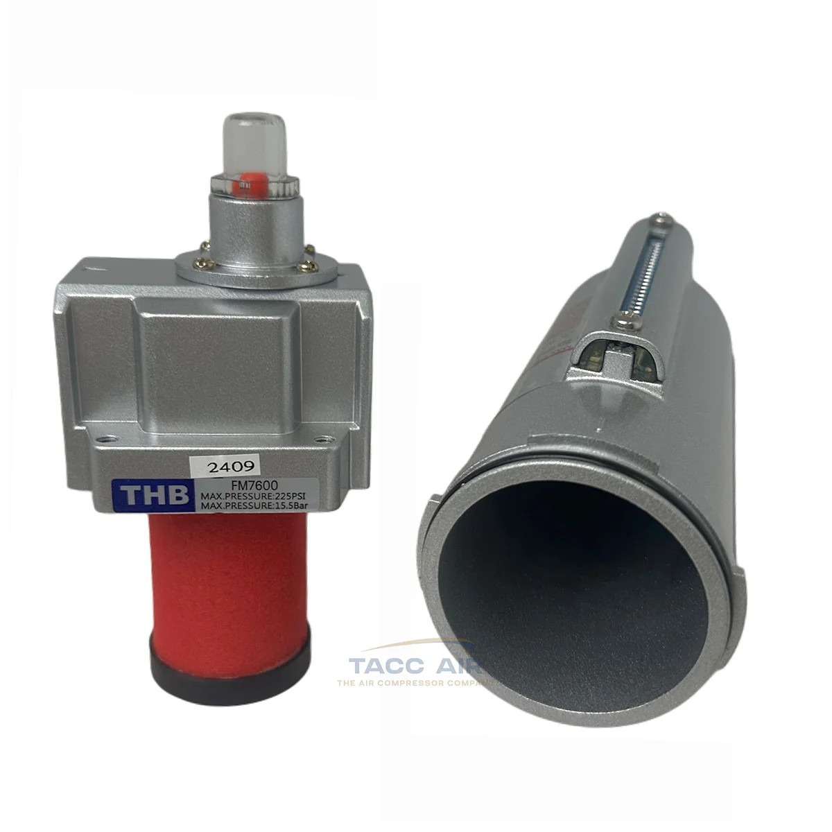 0.01 Micron Oil Coalescing Filter 1/2″ NPT Compressed Air Compressor Separator