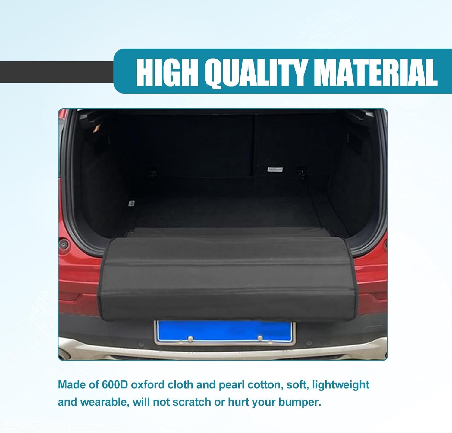 Universal Foldable Car Trunk Bumper Guard Mat Rear Bumper Protector, SUV Cargo L
