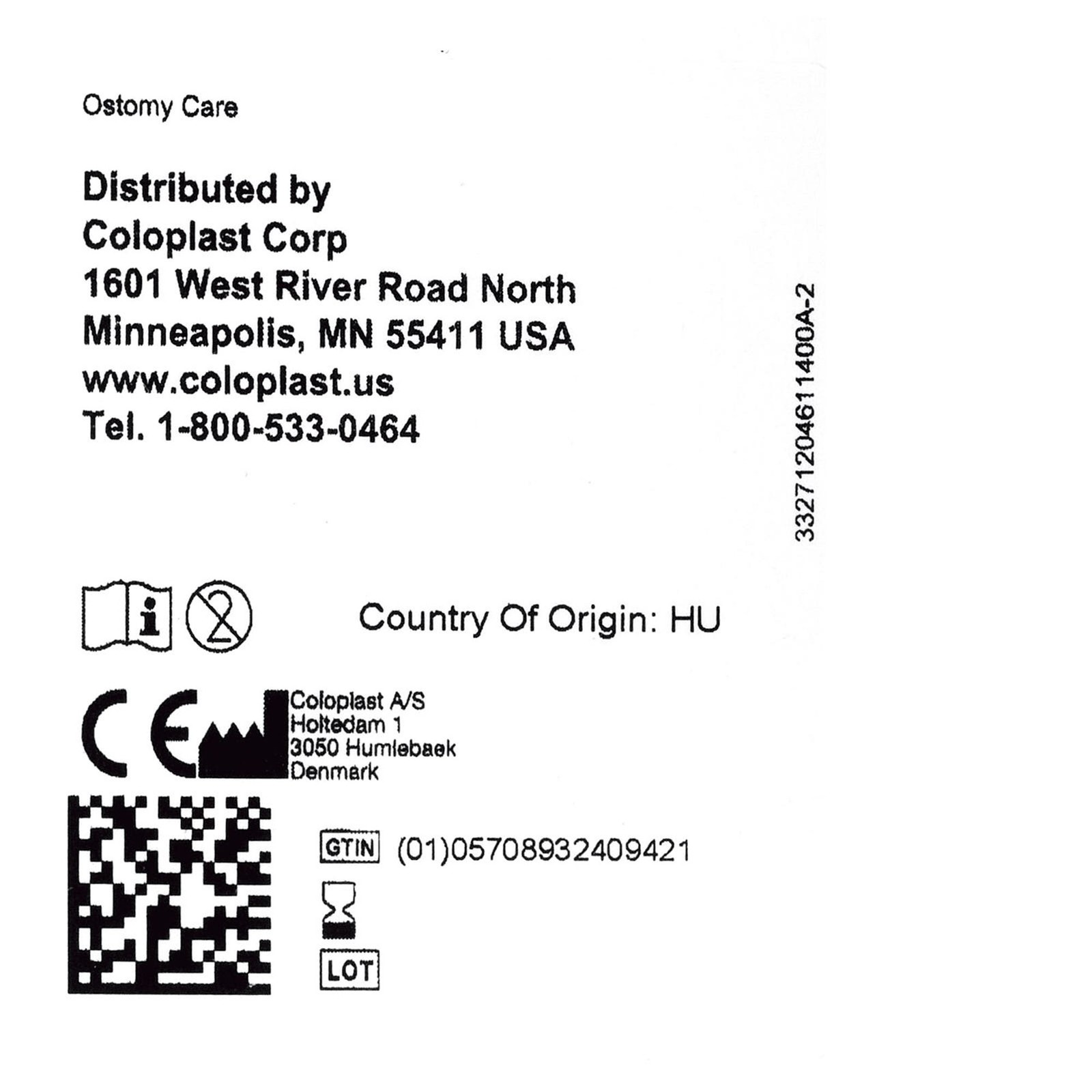 Coloplast Ostomy Seal Brava Thick 3/4 Inch (18mm) Stoma 2-1/4 Inch (57 mm) 4.2mm
