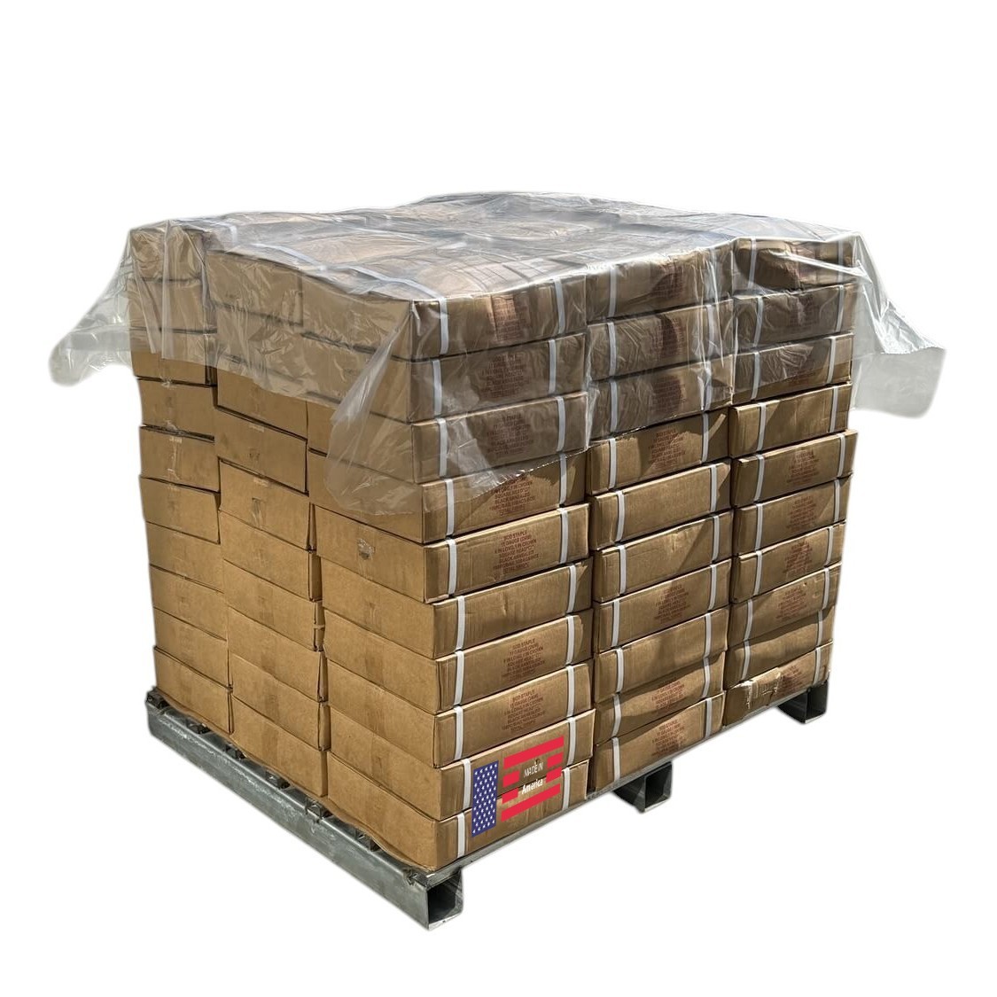 60″ x 60″ Clear Top Sheeting Pallet Covers – 1.25 Mil, USA Made – Sandbaggy