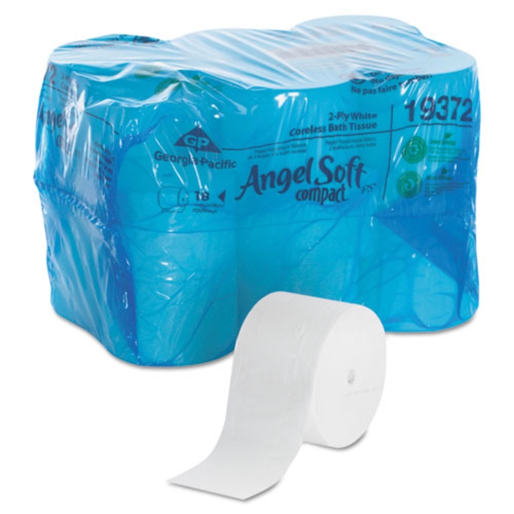 Georgia Pacific Professional 19372 Coreless 2 Ply Bath Tissue – WHT (18/CT) New