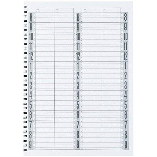 Salon Appointment Book 4 Column Daily Schedule Client Organizer