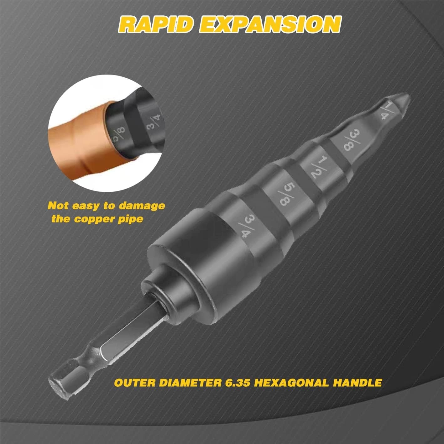 Compact Copper Tubing Tool Set: 5-in-1 Drill for Efficient HVAC Solutions