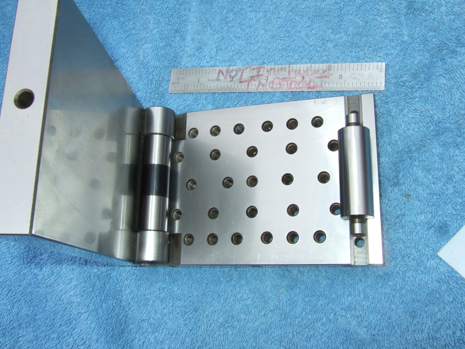 HERMANN SCHMIDT PNM4X6 Single Angle Adjustable Sine Plate Used $1150 WHEN NEW QA