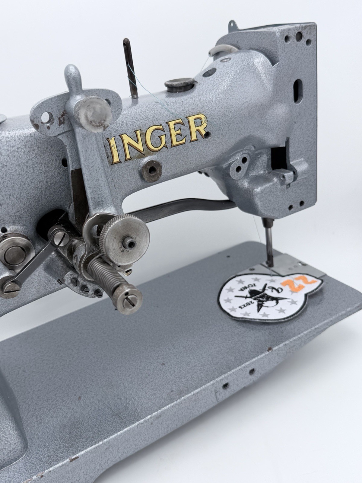Vintage Singer 107w102 Irish Embroidery Machine Black | Motor + Table Stand