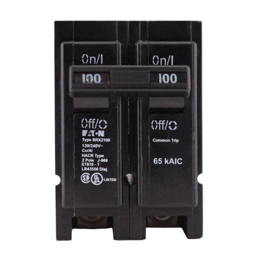 EATON BRX2100 100 Amp Molded Case Circuit Breaker Plug-In – 100 Amp – 2 Pole