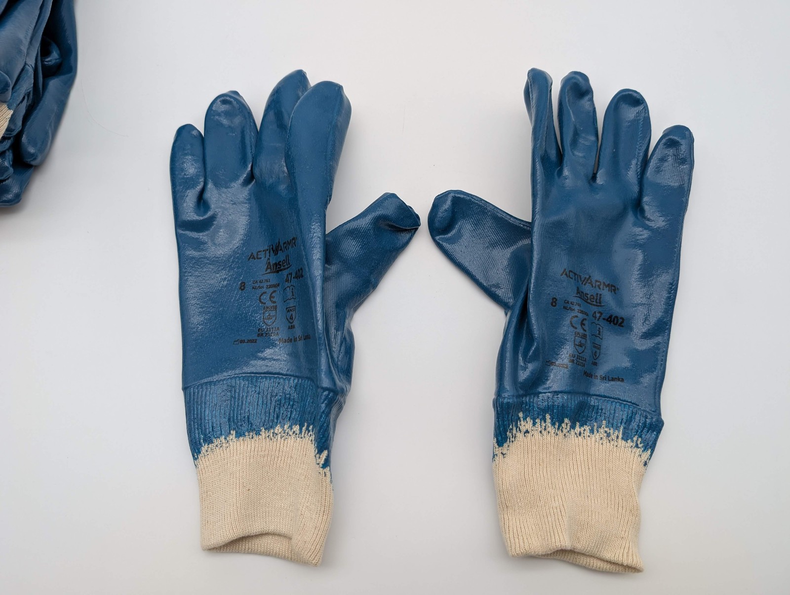 Ansell Nitrile Coated Work Gloves Med Abrasion Resistant Oil Repellent 12 Pair
