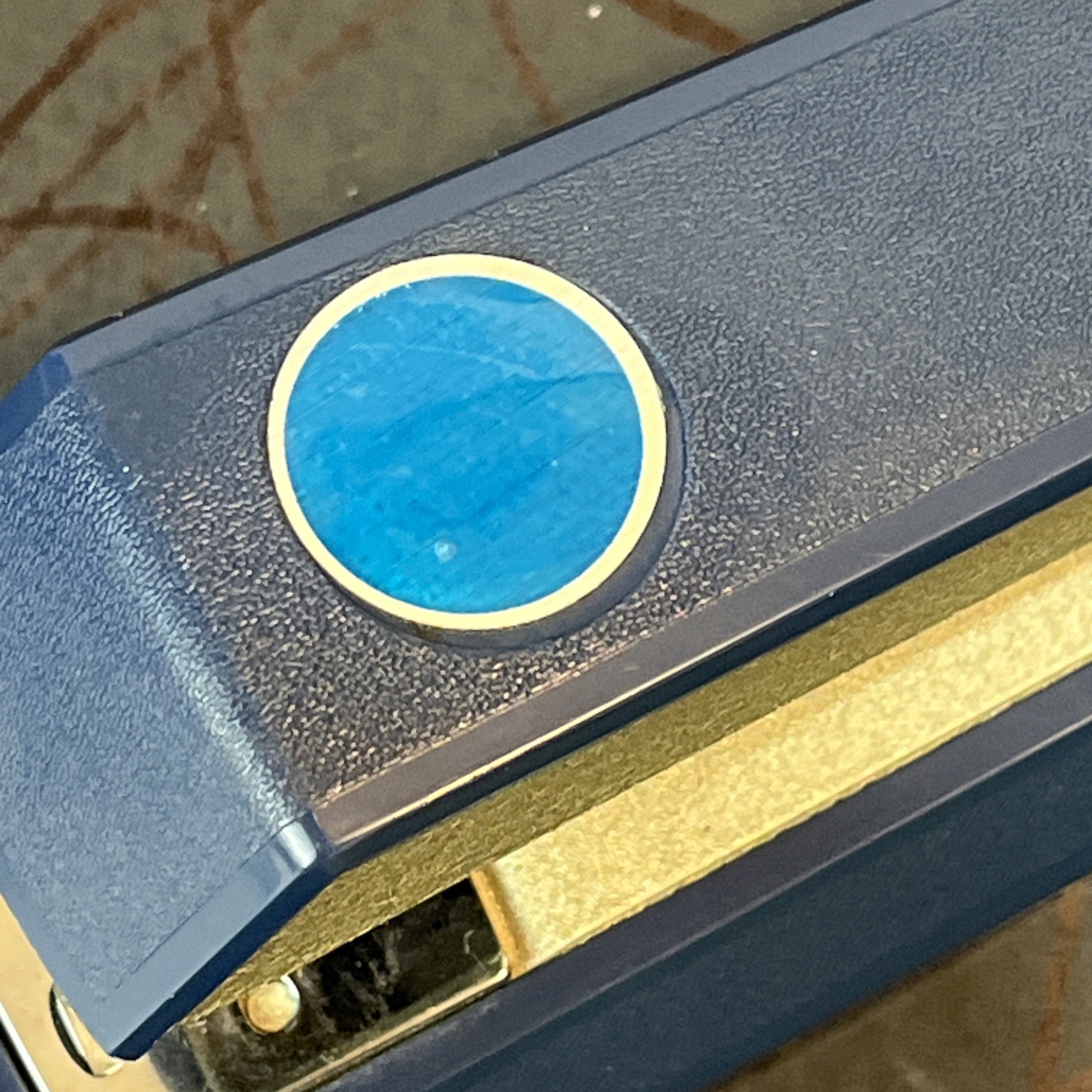 Vintage Bostitch Stapler Retro Blue Gray Model B III 3 USA