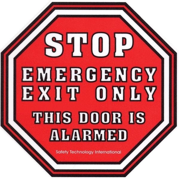 Safety Technology International 3Jyw2 Exit Door Alarm, Horn, 105Db, Red