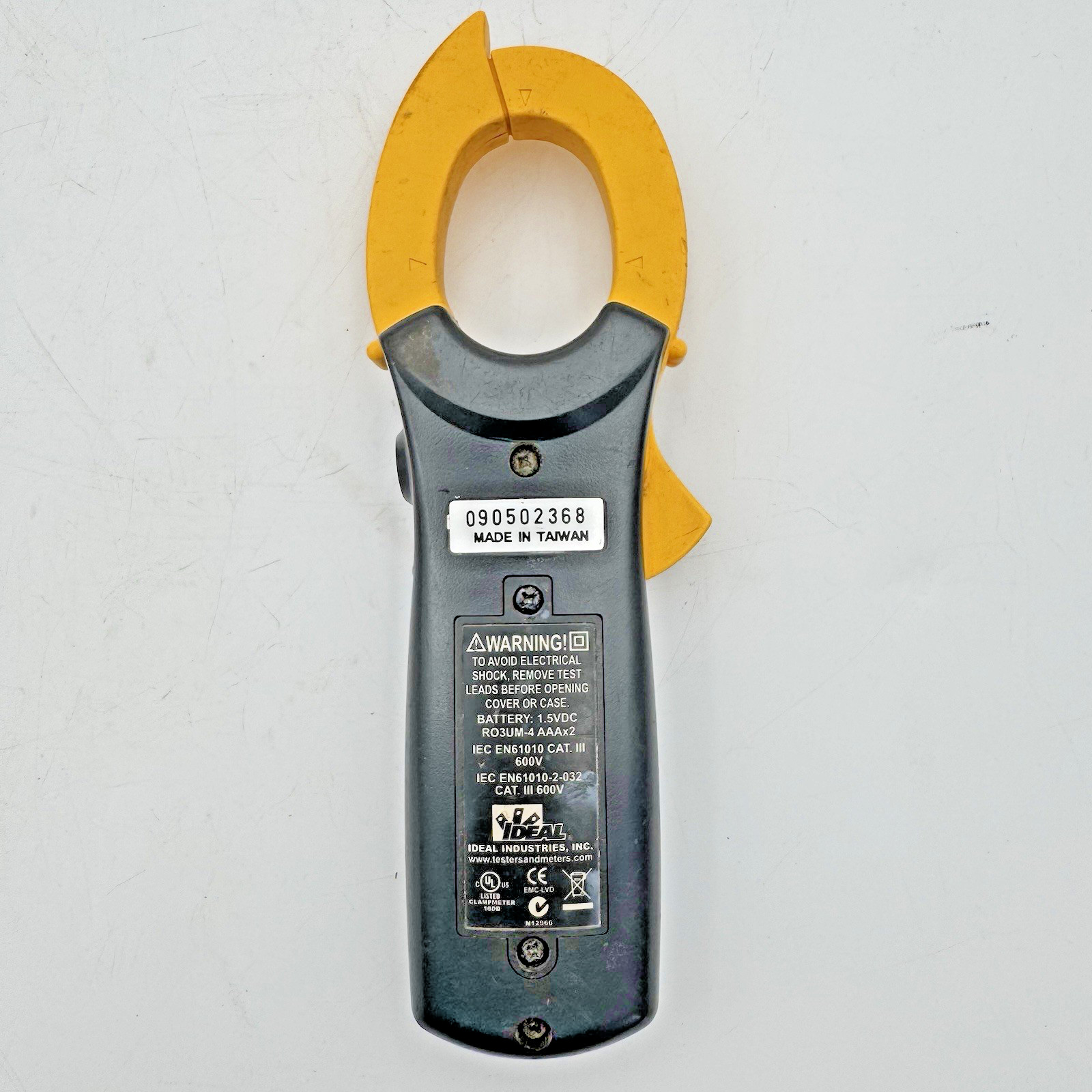 IDEAL 61-746 True RMS Digital Clamp Meter Tested Working w/ Damaged Test Lead