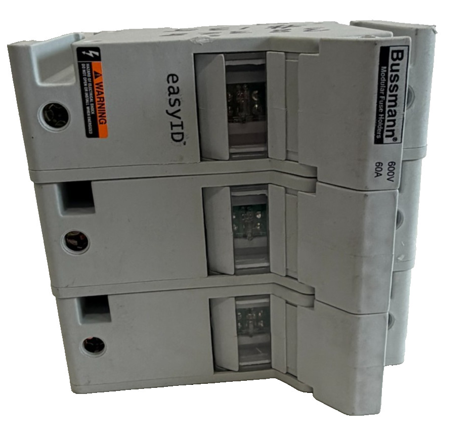 NEW COOPER BUSSMANN CH60J3I MODULAR FUSE HOLDER 600V 60AMP