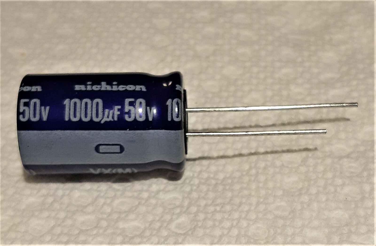 10 each Nichicon 1,000uF 50V VX(M) Series Aluminum Capacitors with Full Leads