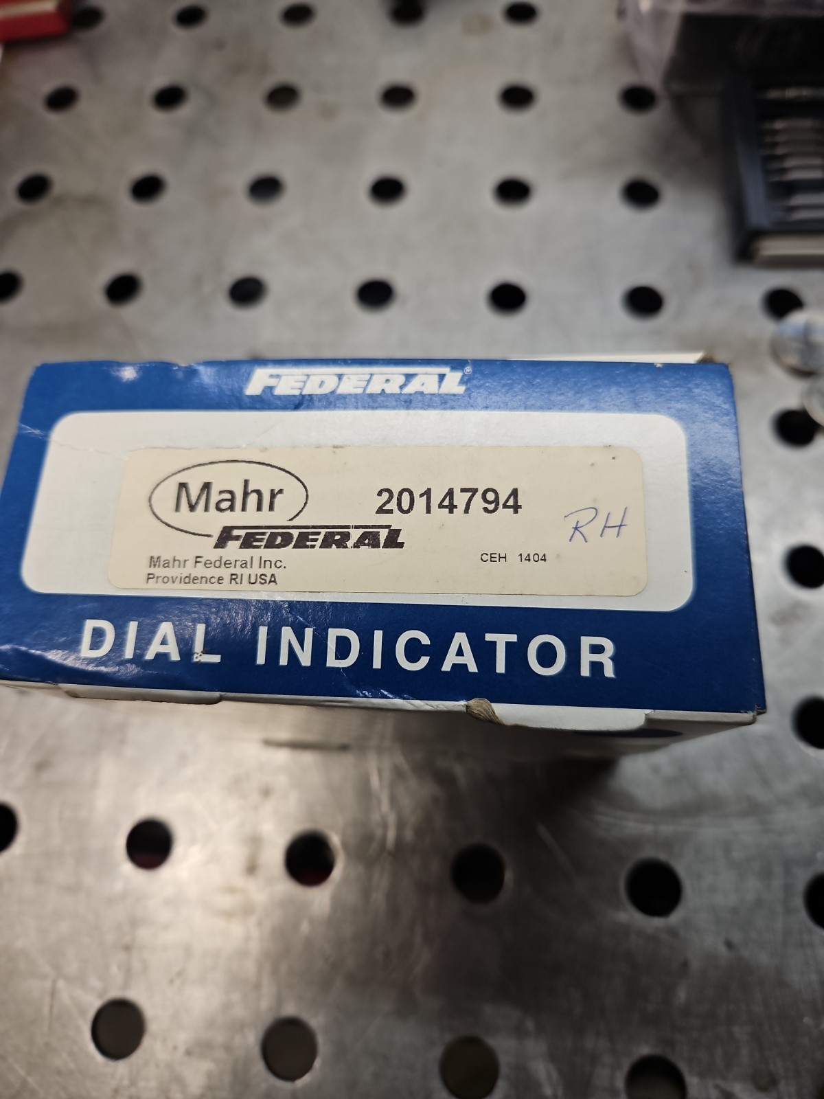 Mahr Federal P1RN200 Metric Dial Indicator 0.02mm Single Rev Full Jeweled 201479