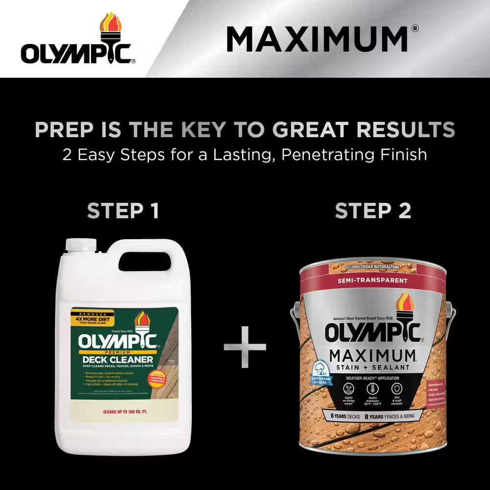 Maximum 5 Gal. Canyon Brown Transparent Exterior Stain and Sealer in One