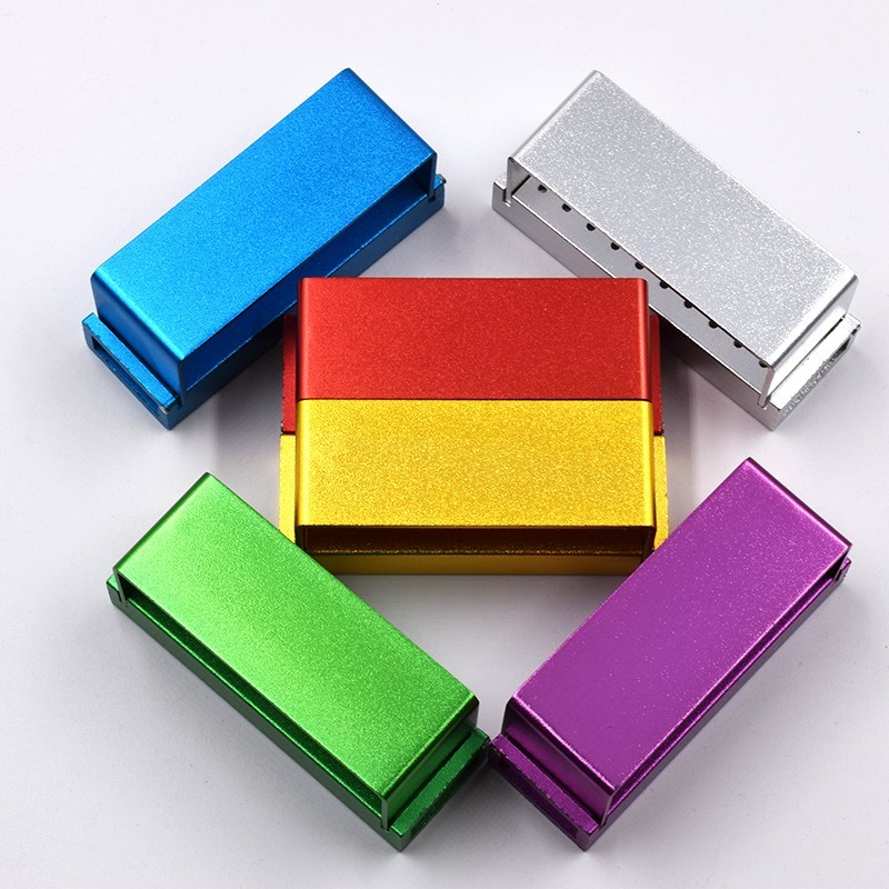 Dental FG Bur Burs Holder Block Disinfection Box Aluminium Autoclave 30 Holes