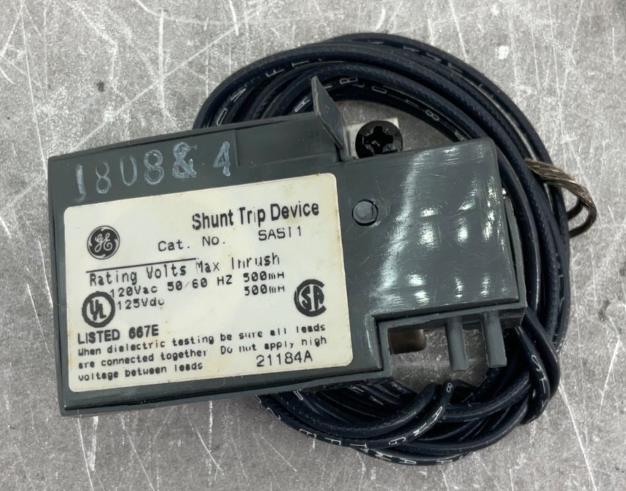 G.E. SAST1 SHUNT TRIP 120VAC 500mA SEDA/SEHA/SELA/SEPA/SFHA/SFLA/SFPA NEW