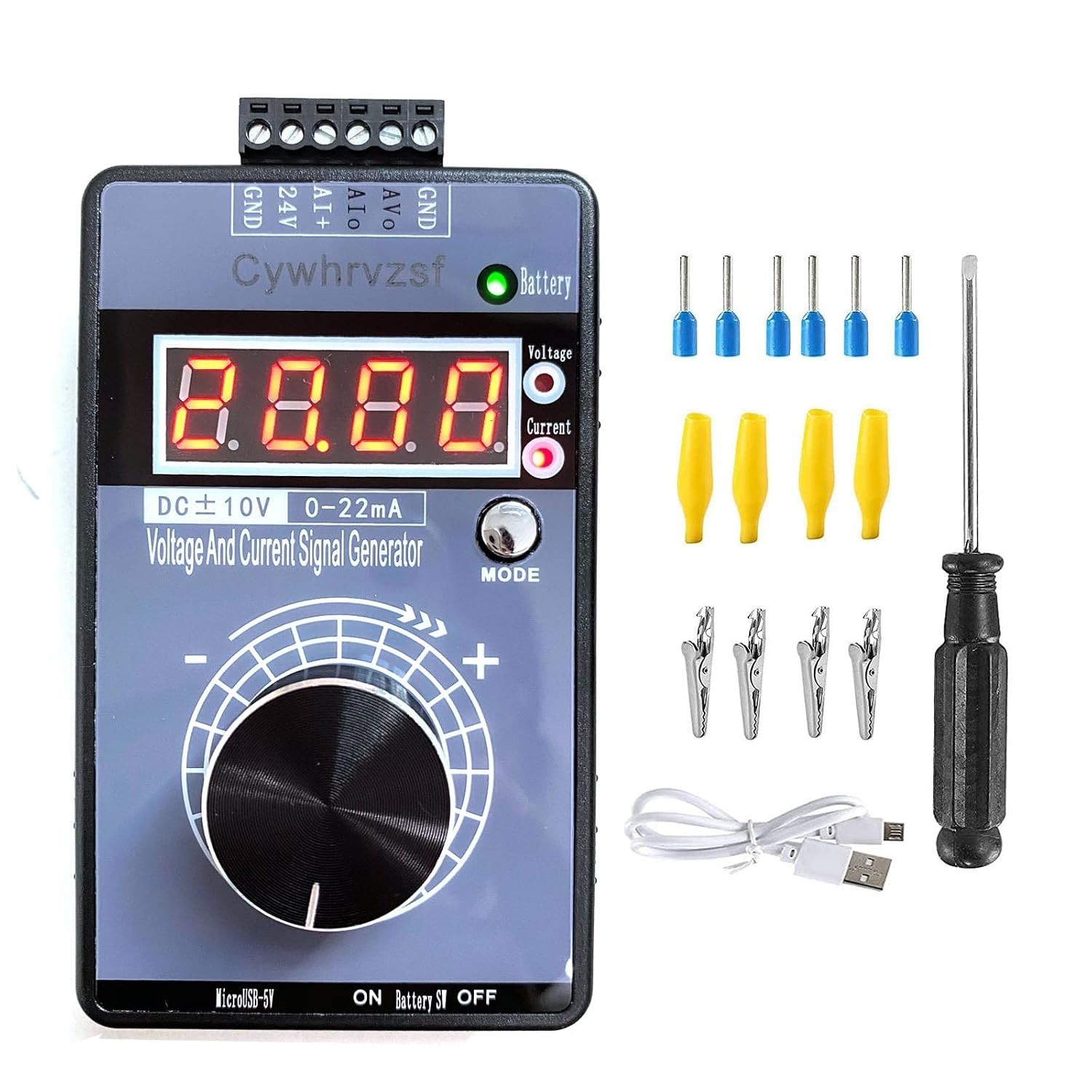 4-20mA 0-10V Signal Generator,Adjustable Voltage Current Simulator,for PLC De…