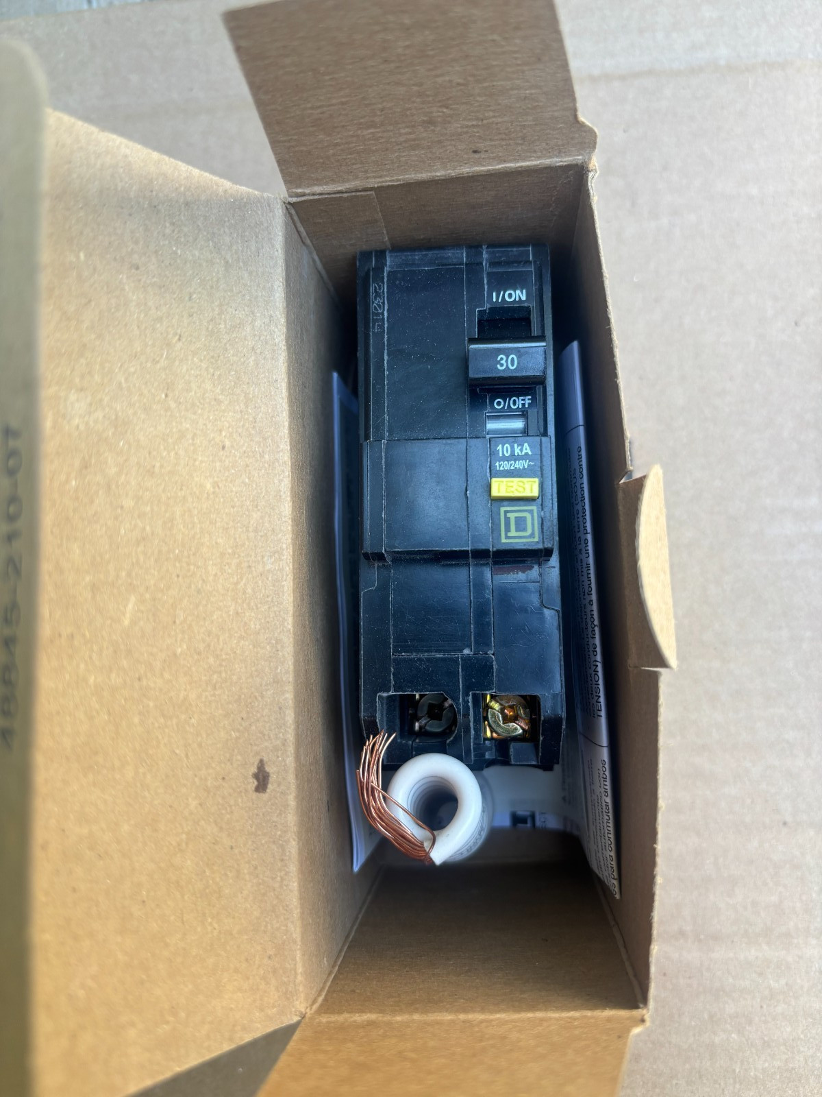 NEW IN BOX – SQUARE D QO230GFI 2P 30A 240V GFI CIRCUIT BREAKER **FREE SHIPPING*