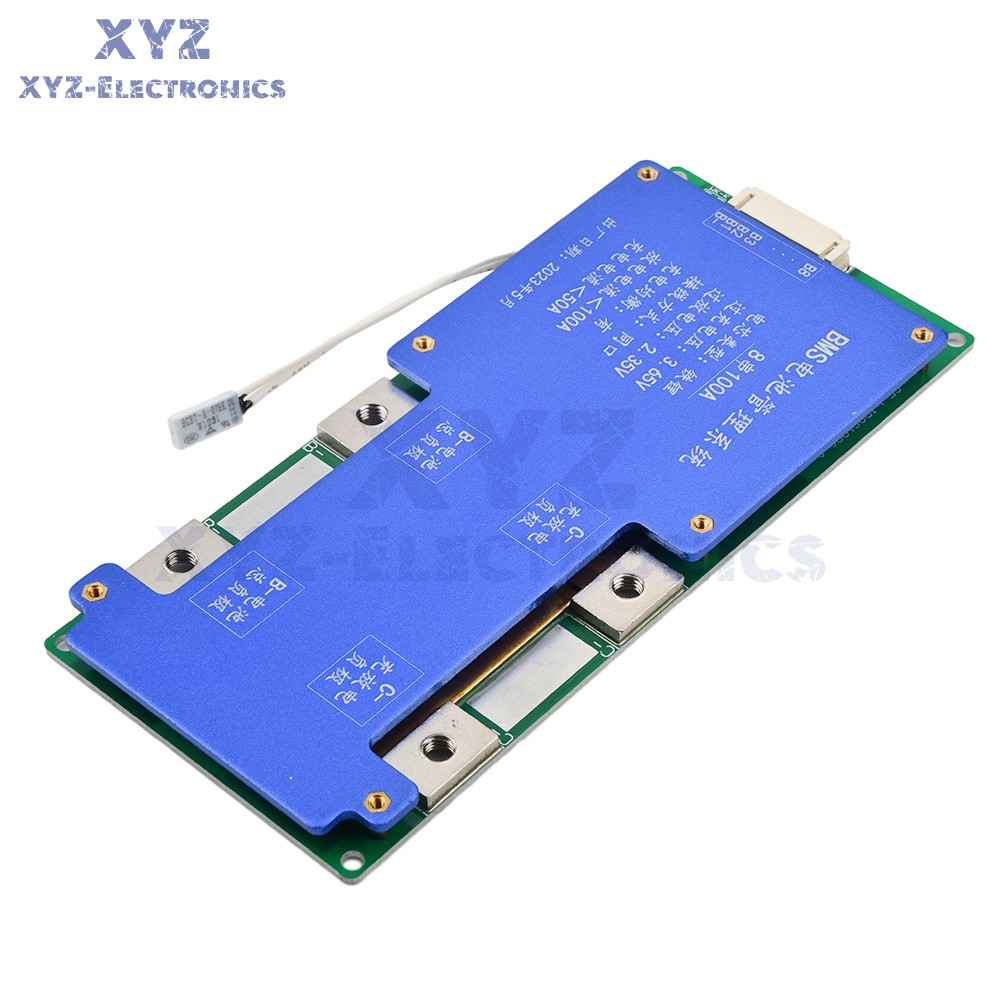 4S 14.6V / 8S 24V 100A BMS LiFePO4 Battery Balance Charge Protection Board