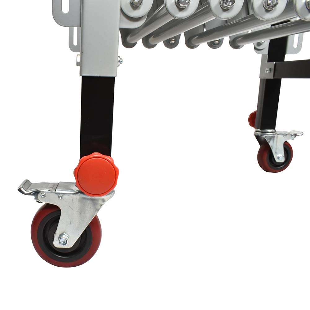Adjustable Expandable Gravity Wheel 9 Roller Conveyor Flexible Table T1732