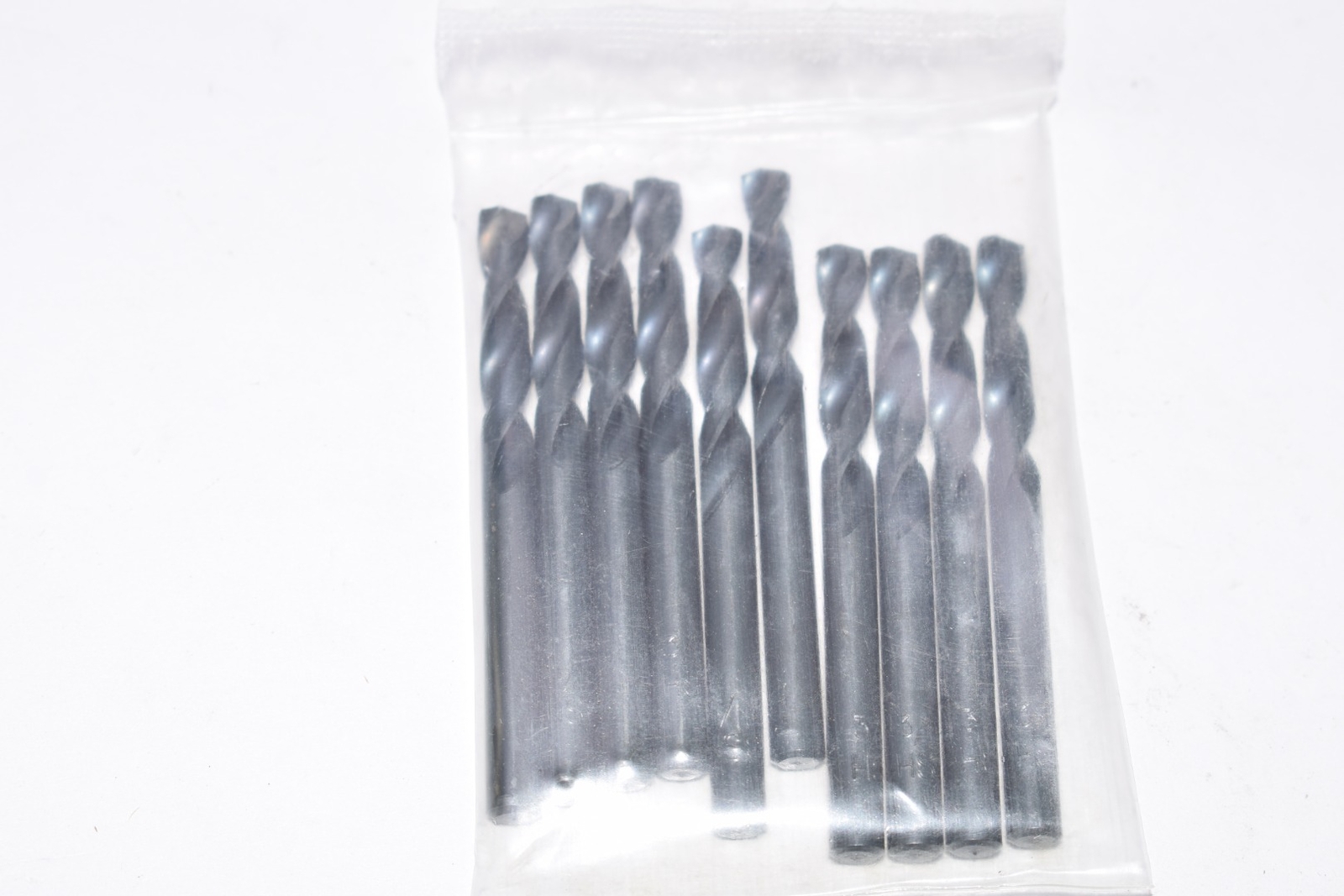 Pack of 10 NEW HSS 3/16” Drill Bits Set, 2-1/4” OAL