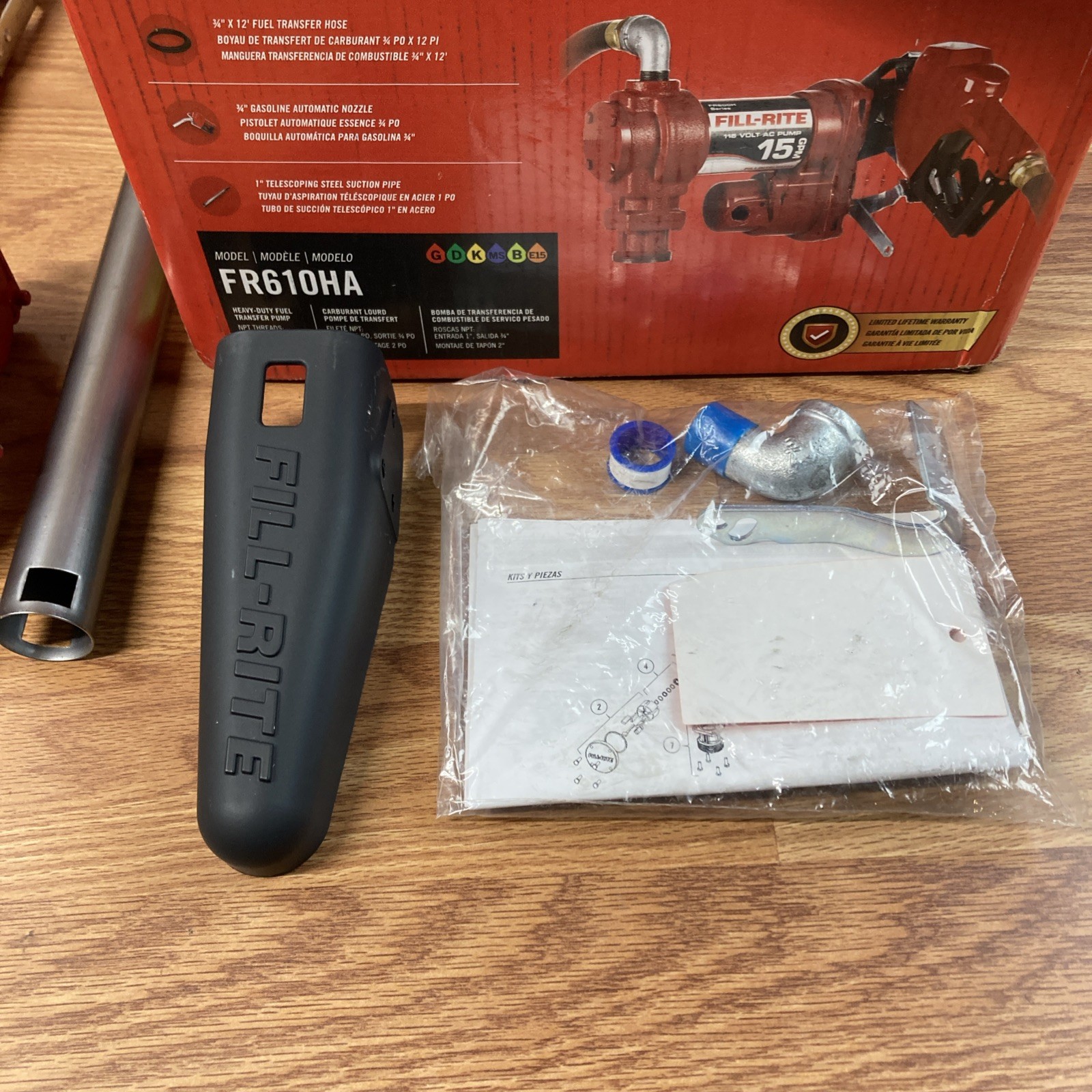 Fill-Rite FR610HA Fuel Transfer Pump 115V AC 15 GPM Max. Flow Rate 1/6 HP